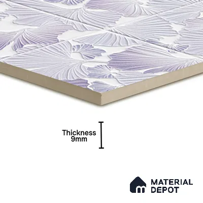 Floral Wall Tile TL 07244 D Florina 4003 Granula 1 ft x 1 ft Ceramic Matte Finish - 9 mm  | 2 mm Spacer is Mandatory | Please Expect a Slight Variation of Pattern (Sample)
